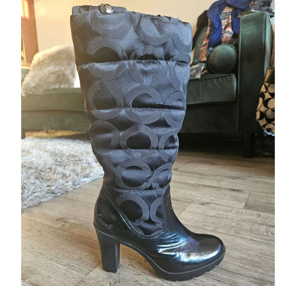 COACH Size 7 Puffer Boots - Picture 10 of 12